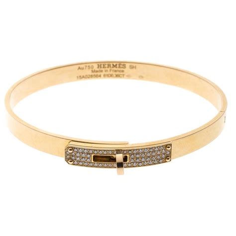 kelly bangle hermes|hermes kelly bracelet yellow gold.